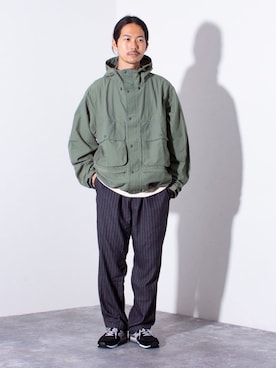 「FREDY&GLOSTER」｜「アイテム（ブルゾン）」を使った、katsuさん（メンズ・170cm）の夏コーディネート