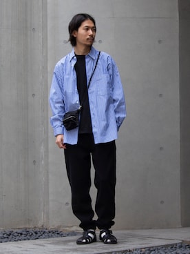「ほめられ本命コーデ」｜「アイテム（スウェットパンツ）」を使った、katsuさん（メンズ・170cm）の冬コーディネート
