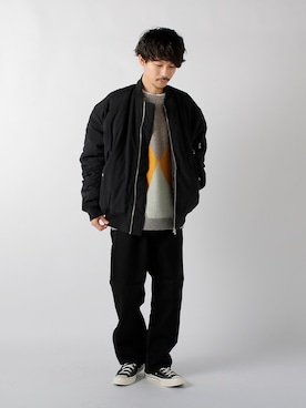 「SMITH'S（スミス）のアイテム（パンツ）」を使った、katsuさん（メンズ・170cm）の秋コーディネート