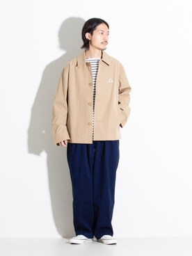 「gloster」｜「アイテム（ブルゾン）」を使った、katsuさん（メンズ・170cm）の冬コーディネート