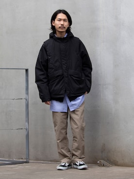 「春服デビュー宣言」｜「アイテム（マウンテンパーカー）」を使った、katsuさん（メンズ・170cm）の春コーディネート