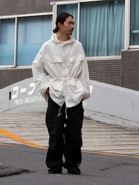 「ARMY TWILL（アーミーツイル）のアイテム（ジャケット/アウター）」を使った、katsuさん（メンズ・170cm）の冬コーディネート