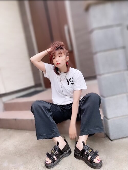 あやち Y 3のtシャツ カットソーを使ったコーディネート Wear