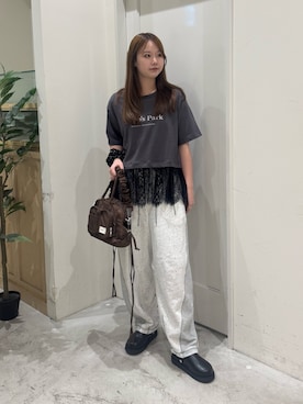 「etsinta（エシンタ）のアイテム」を使った、ちなさん（レディース・162cm）の夏コーディネート
