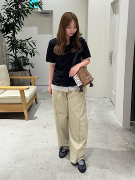 「CIAOPANIC TYPY（チャオパニックティピー）のアイテム（カーディガン/ボレロ）」を使った、ちなさん（レディース・162cm）の夏コーディネート
