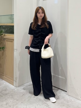 「CIAOPANIC TYPY（チャオパニックティピー）のアイテム（カーディガン/ボレロ）」を使った、ちなさん（レディース・162cm）の夏コーディネート