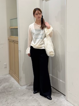 「CIAOPANIC TYPY（チャオパニックティピー）のアイテム（その他パンツ）」を使った、ちなさん（レディース・162cm）の秋コーディネート