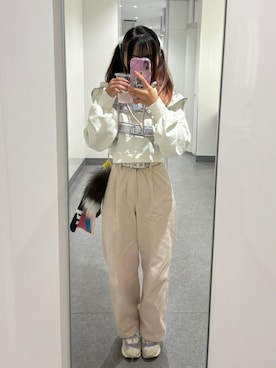 「アイテム（パーカー）」を使った、彩さん（レディース・143cm・10代）の秋コーディネート