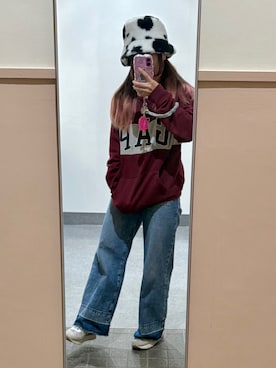 「アイテム（帽子）」を使った、彩さん（レディース・143cm・10代）の秋コーディネート