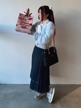 「moz（モズ）のアイテム」を使った、彩さん（レディース・143cm）の冬コーディネート