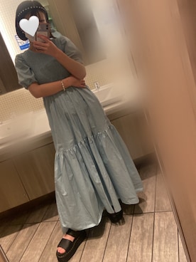 「blue」｜「アイテム（アクセサリー）」を使った、𝕐 𝕦 𝕚さん（レディース・158cm）の夏コーディネート