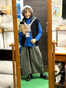 「fal`beuのアイテム（パンツ、その他）」を使った、ruadaisukiさん（レディース・158cm）の冬コーディネート