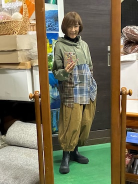 「アイテム（パンツ）」を使った、ruadaisukiさん（レディース・158cm・60代）の秋コーディネート