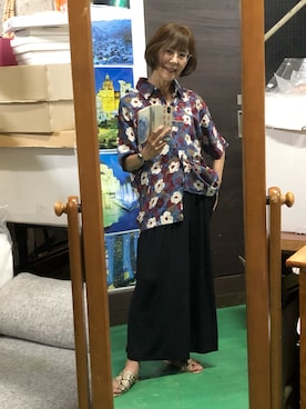 「アイテム（トップス）」を使った、ruadaisukiさん（レディース・158cm・60代）の夏コーディネート
