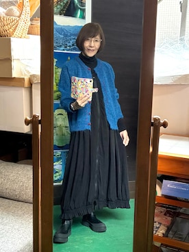 「アイテム（ジャンパースカート）」を使った、ruadaisukiさん（レディース・158cm・60代）の秋コーディネート