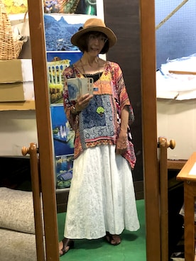 「Desigual（デシグアル）のアイテム（トップス）」を使った、ruadaisukiさん（レディース・158cm）の夏コーディネート