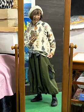 「アイテム（スカート）」を使った、ruadaisukiさん（レディース・158cm・60代）の秋コーディネート