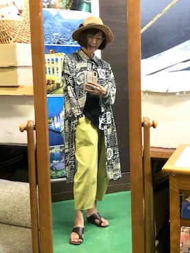 「アイテム（シャツ/ブラウス）」を使った、ruadaisukiさん（レディース・158cm・60代）の夏コーディネート