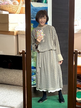 「アイテム（ワンピース/ドレス）」を使った、ruadaisukiさん（レディース・158cm・60代）の秋コーディネート