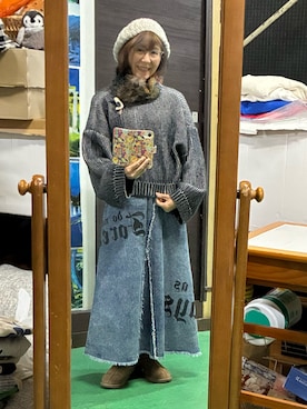 「アイテム（スカート）」を使った、ruadaisukiさん（レディース・158cm・60代）の冬コーディネート