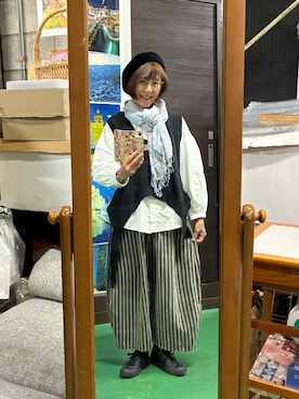 「アイテム（パンツ）」を使った、ruadaisukiさん（レディース・158cm・60代）の秋コーディネート