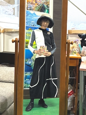 「koibito misakiのアイテム（Tシャツ/カットソー、ホワイト系）」を使った、ruadaisukiさん（レディース・158cm）の夏コーディネート