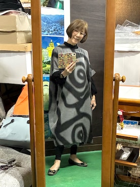 「TRUBEのアイテム（ワンピース、ブラック系）」を使った、ruadaisukiさん（レディース・158cm）の春コーディネート