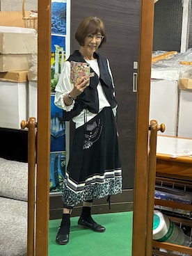 「アイテム（トップス）」を使った、ruadaisukiさん（レディース・158cm・60代）の秋コーディネート