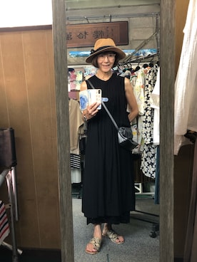 「アイテム（ワンピース/ドレス）」を使った、ruadaisukiさん（レディース・158cm・60代）の夏コーディネート
