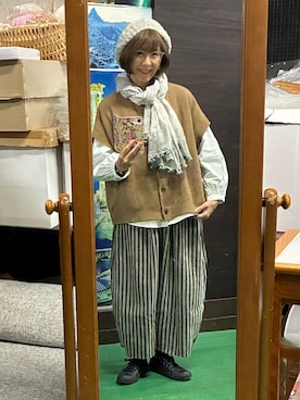 「アイテム（パンツ）」を使った、ruadaisukiさん（レディース・158cm・60代）の秋コーディネート