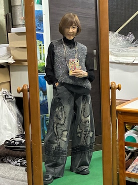 「アイテム（パンツ）」を使った、ruadaisukiさん（レディース・158cm・60代）の秋コーディネート