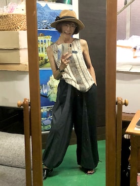 「koibito misakiのアイテム（パンツ）」を使った、ruadaisukiさん（レディース・158cm・60代）の夏コーディネート