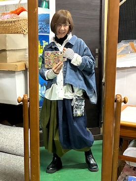 「アイテム（ジャケット/アウター）」を使った、ruadaisukiさん（レディース・158cm・60代）の秋コーディネート