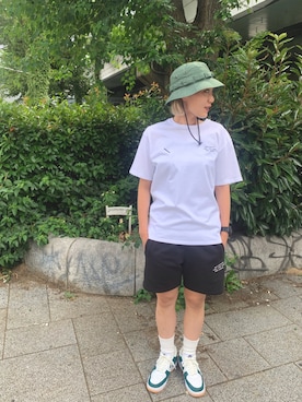 「Saturdays NYC（サタデーズ ニューヨークシティ ）のアイテム（帽子）」を使った、nozomiさん（レディース・168cm）の夏コーディネート