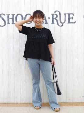 「アイテム（サンダル）」を使った、とろろさん（レディース・153cm）の秋コーディネート