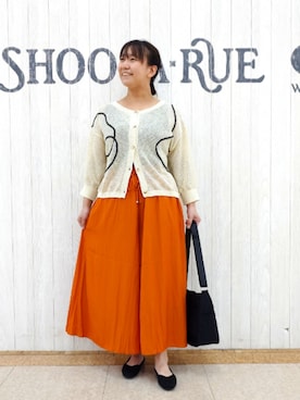 「アイテム（タンクトップ）」を使った、とろろさん（レディース・153cm）の秋コーディネート