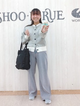 「アイテム（チャーム）」を使った、とろろさん（レディース・153cm）の春コーディネート