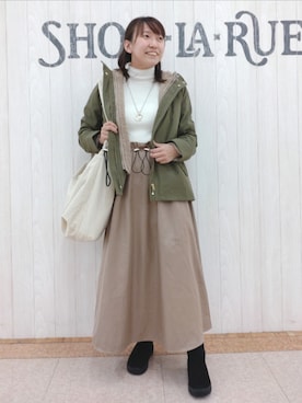 「DRESKIP（ドレスキップ）のアイテム（ジャケット/アウター）」を使った、とろろさん（骨格ストレート・レディース・153cm）の冬コーディネート