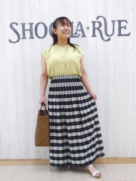 「アイテム（バッグ）」を使った、とろろさん（レディース・153cm）の夏コーディネート