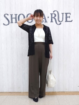 「SHOO・LA・RUE（シューラルー）のアイテム」を使った、とろろさん（レディース・153cm）の秋コーディネート