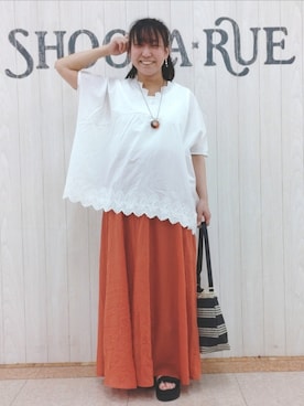 「ナチュラル」｜とろろさん（骨格ストレート・レディース・153cm）の夏コーディネート