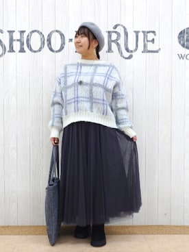 「Cutie Blonde（キューティーブロンド）のアイテム」を使った、とろろさん（レディース・153cm）の冬コーディネート