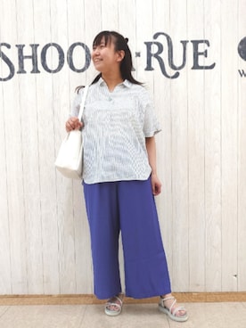 「SHOO・LA・RUE（シューラルー）のアイテム」を使った、とろろさん（レディース・153cm）の夏コーディネート