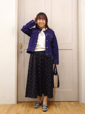 「SHOO・LA・RUE（シューラルー）のアイテム」を使った、とろろさん（レディース・153cm）の春コーディネート