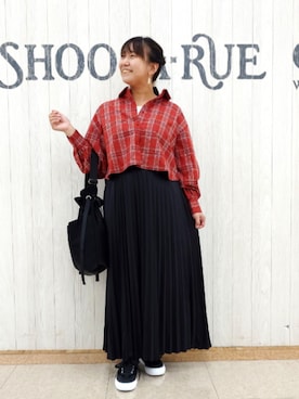 「SHOO・LA・RUE（シューラルー）のアイテム」を使った、とろろさん（レディース・153cm）の秋コーディネート