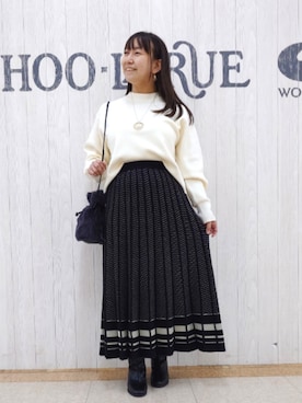 「SHOO・LA・RUE（シューラルー）のアイテム」を使った、とろろさん（レディース・153cm）の秋コーディネート