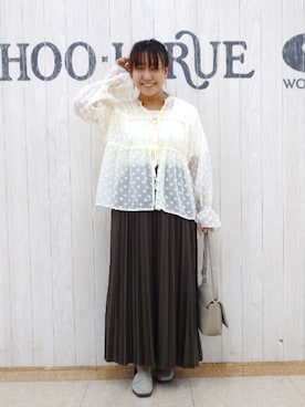 「DRESKIP（ドレスキップ）のアイテム」を使った、とろろさん（レディース・153cm）の秋コーディネート