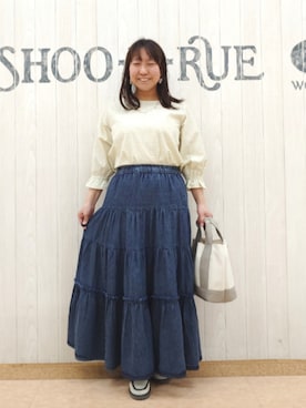 「SHOO・LA・RUE（シューラルー）のアイテム」を使った、とろろさん（レディース・153cm）の春コーディネート