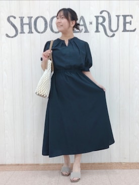 「DRESKIP（ドレスキップ）のアイテム（ワンピース/ドレス）」を使った、とろろさん（骨格ストレート・レディース・153cm）の夏コーディネート