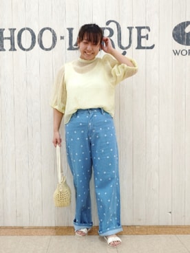 「アイテム（タンクトップ）」を使った、とろろさん（レディース・153cm）の秋コーディネート